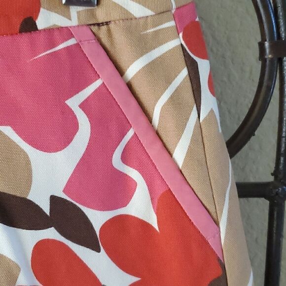 J. CREW Floral Cotton Skirt - Size 6 - Picture 4 of 6